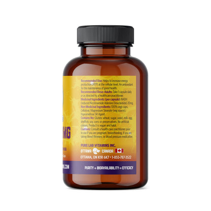 Suplemento NADH Uniquitol cápsulas Pure Labs