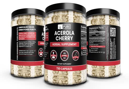 suplemento natural acerola cherry verificado, botella