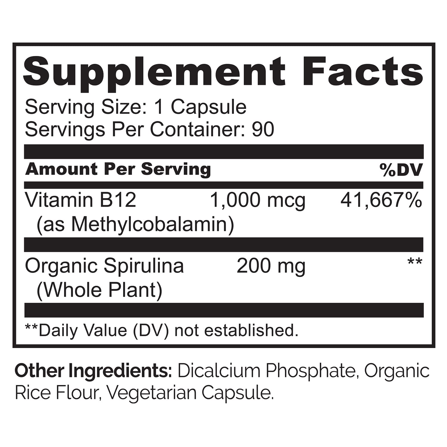 Suplemento natural b12 vegano naturelo con ingredientes