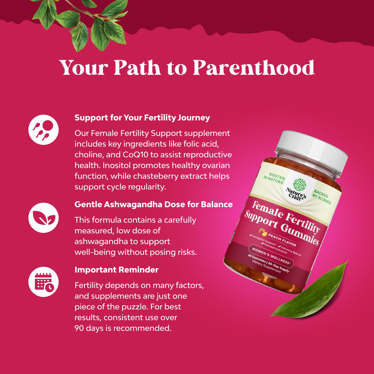suplemento natural fertilidad con vitex y ácido folico
