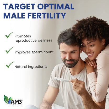Suplemento natural para fertilidad masculina con vitaminas y minerales