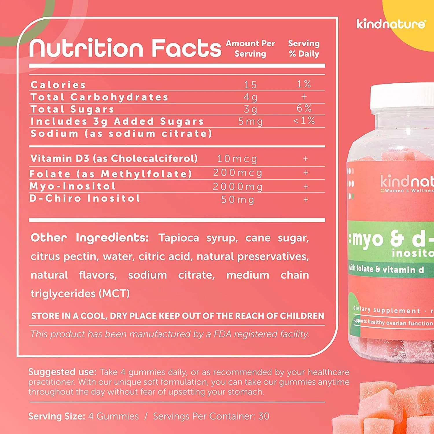 Suplemento natural Kind Nature para apoyo hormonal y nervioso