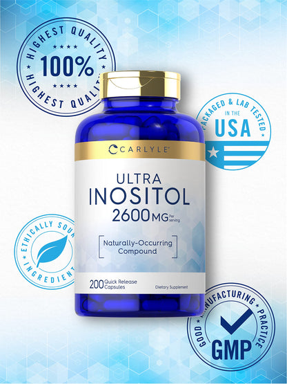 Suplemento natural mio-inositol Carlyle laboratorio probado