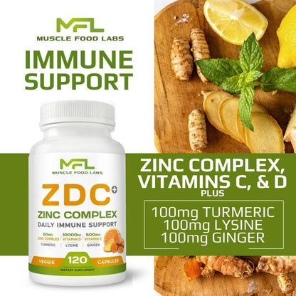 Suplemento natural MUSCLE FOOD LABS Z D C Plus