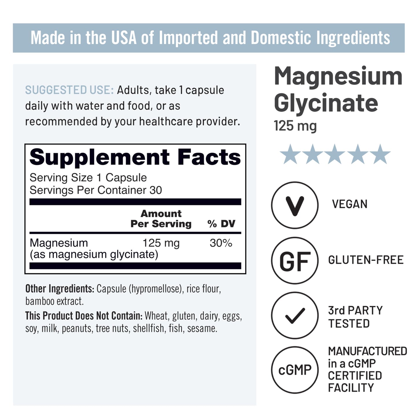 Suplemento natural NatureWise vitamina D y magnesio
