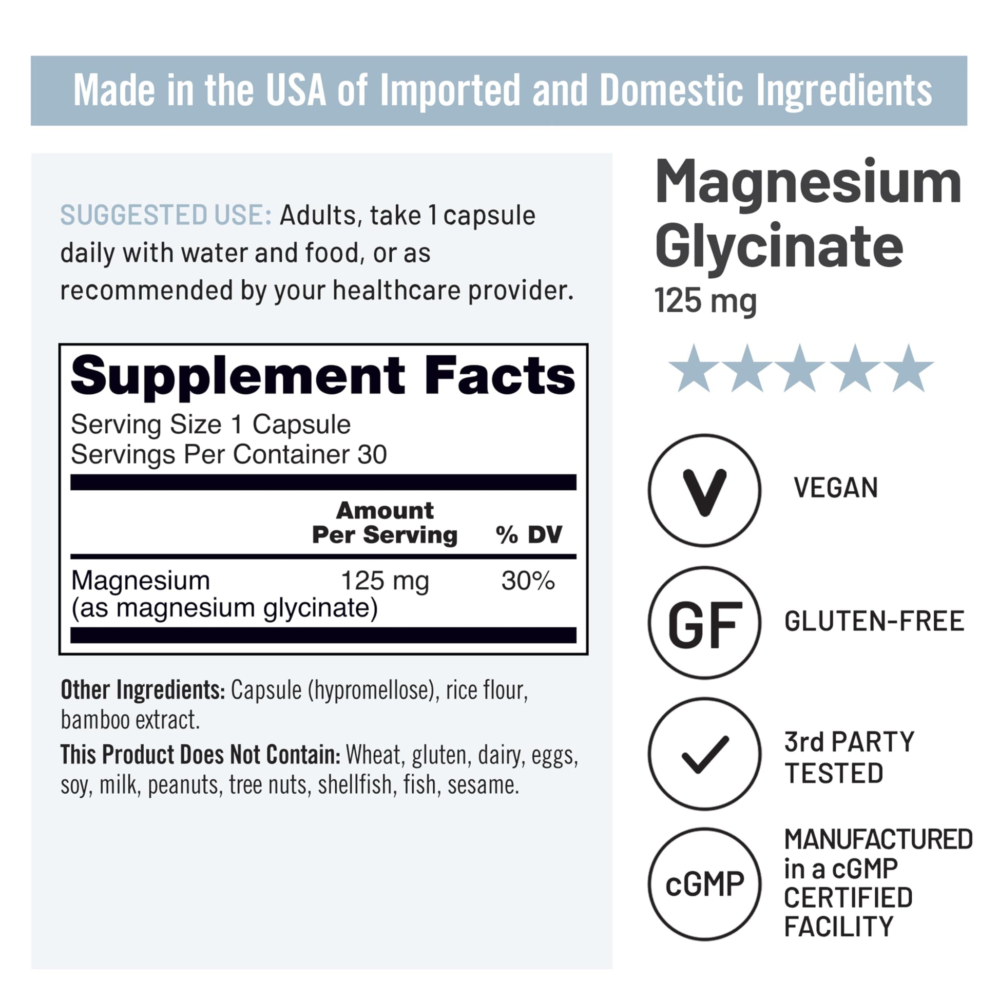 Suplemento natural NatureWise vitamina D y magnesio