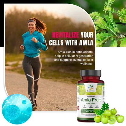 Suplemento natural Organic Aura Amla vitamina c pura