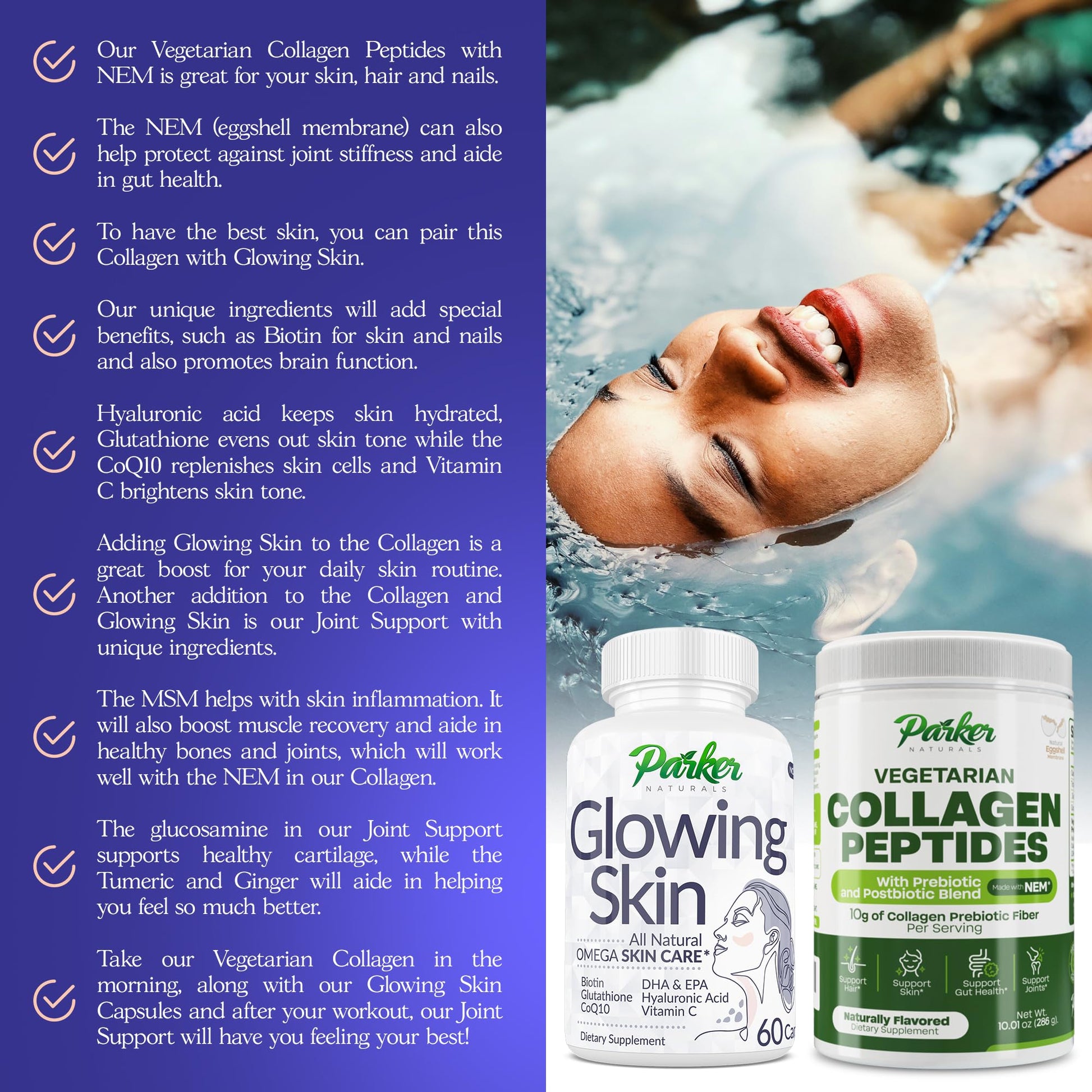 suplemento natural para piel Parker Naturals