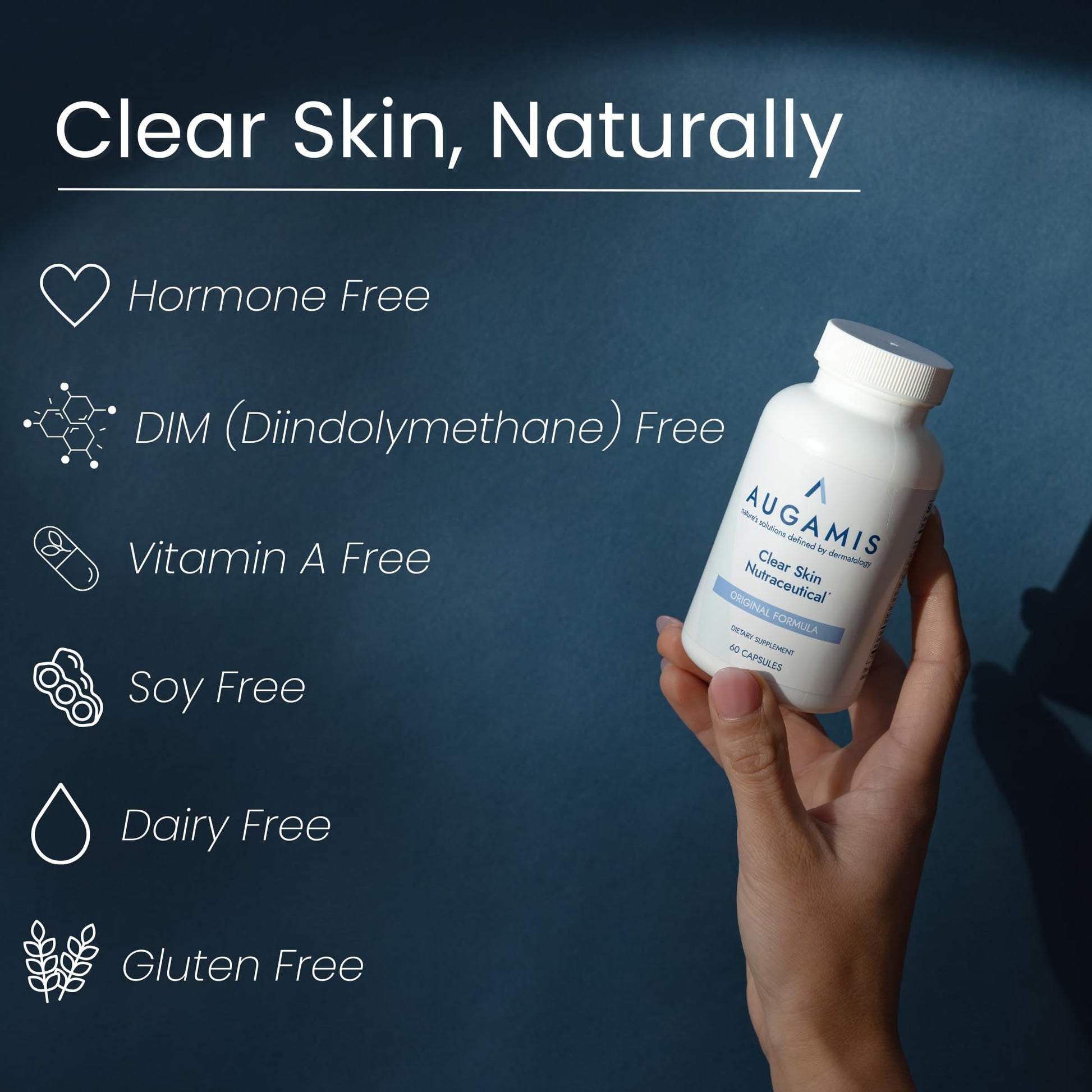 Suplemento natural para tratamiento de acné hormonal 485mg