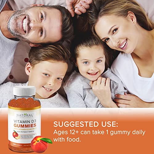 Suplemento natural vitamina D3 K2 y magnesio gummies