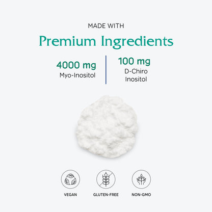 Suplemento natural Vitanica Optinositol para ciclo menstrual saludable