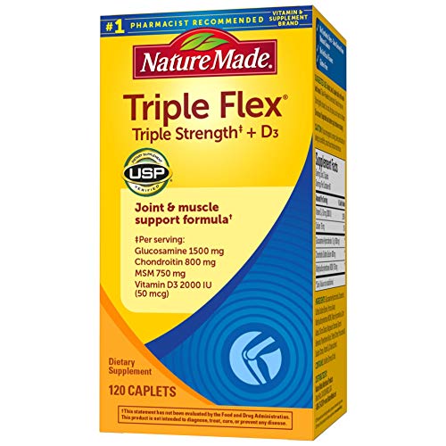 Suplemento nature made tripleflex triple fuerza con vitamina d3 120