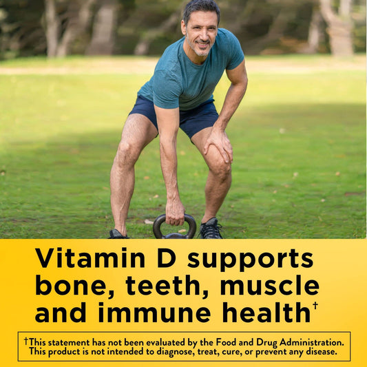 Suplemento Nature Made vitamina D3 K2 5000 UI para apoyo inmune y arterial