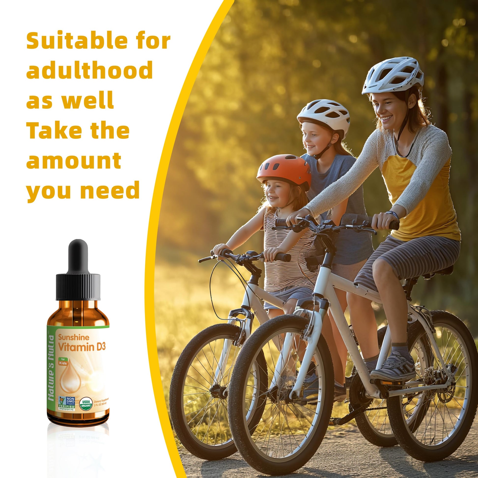 Suplemento Nature's Nutra Vitamina D3 gotas para bebés y niños