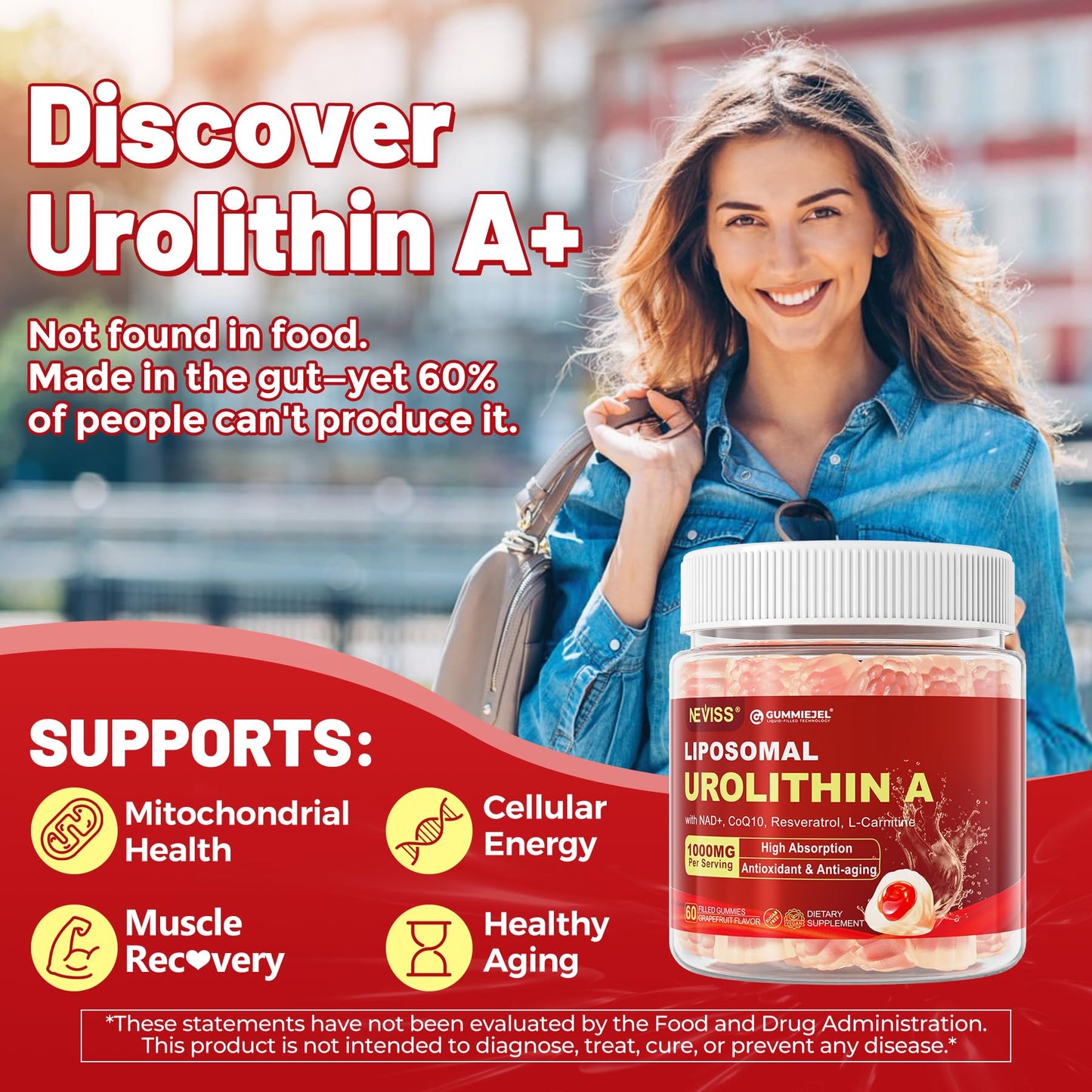 Suplemento NEVISS saludable con antioxidantes y vitaminas B