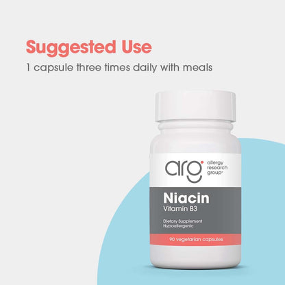 Suplemento niacina Allergy Research Group metabolismo de energía