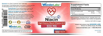 Suplemento niacina alta potencia minimiza enrojecimiento Wonder Labs