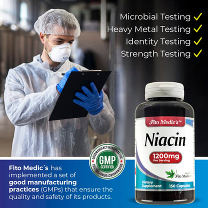 Suplemento de niacina FITO MEDIC'S energía celular
