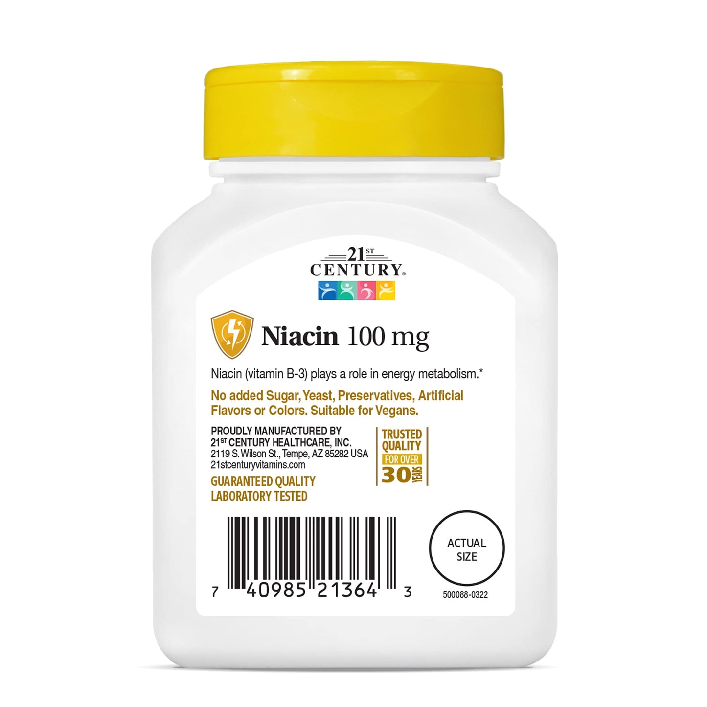 Suplemento Niacina tres paquetes 21st Century
