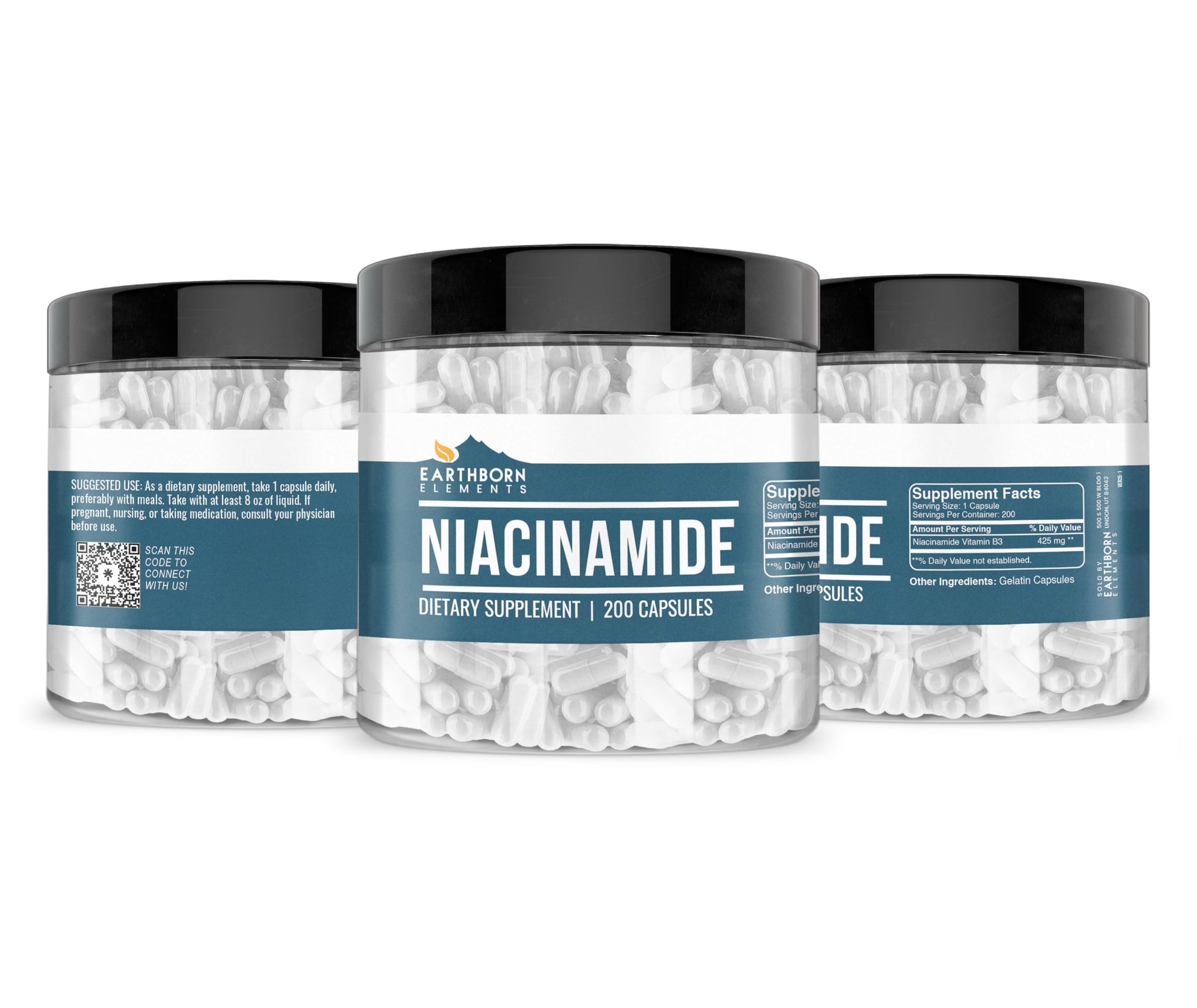 Suplemento niacinamida pura sin rellenos ni aditivos