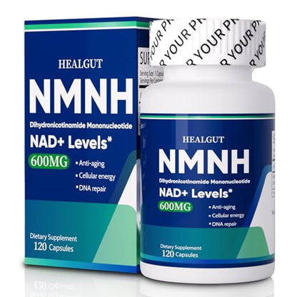 Botella de Suplemento NMNH 600mg 120 Cápsulas