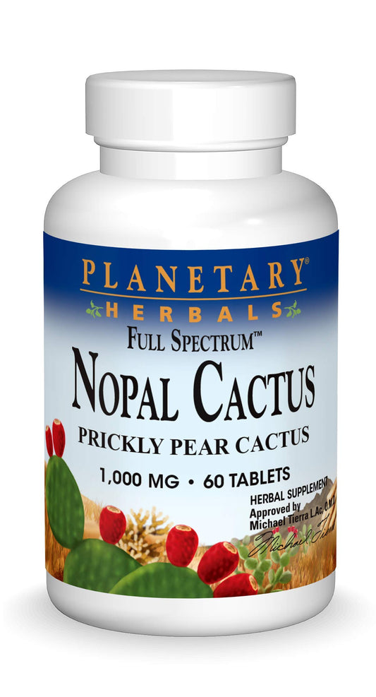 Suplemento de Nopal cactus Planetary Herbals 60 tabletas