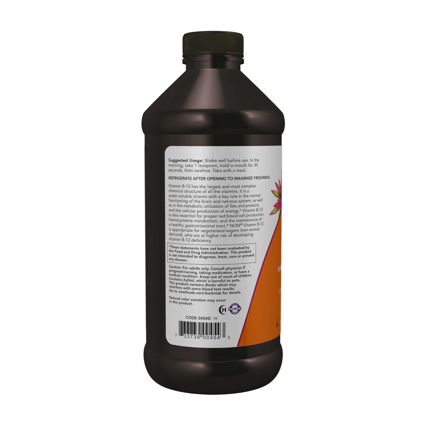 Suplemento NOW Foods Ultra B-12 botella