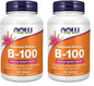 Suplemento NOW vitamina B-100 100 tabletas envase
