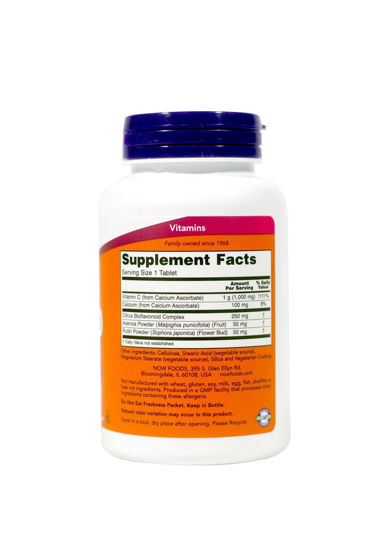Suplemento NOW vitamina c antioxidante 90 tabletas
