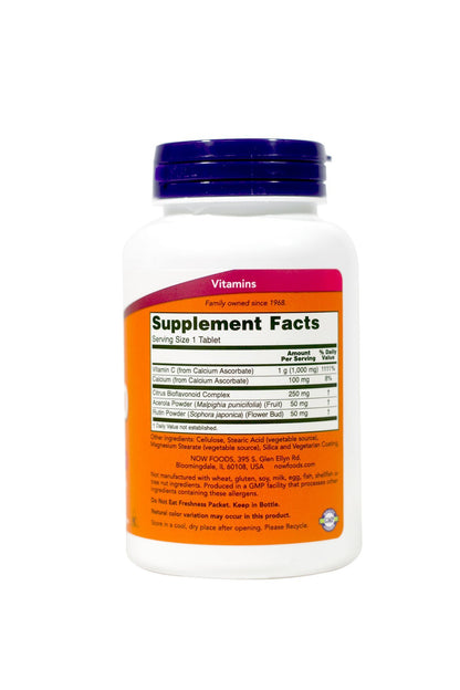 Suplemento NOW vitamina c antioxidante 90 tabletas