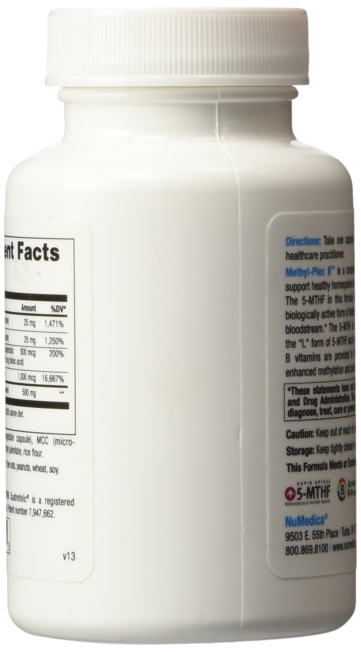Suplemento NuMedica Methyl-Plex B caja y cápsulas