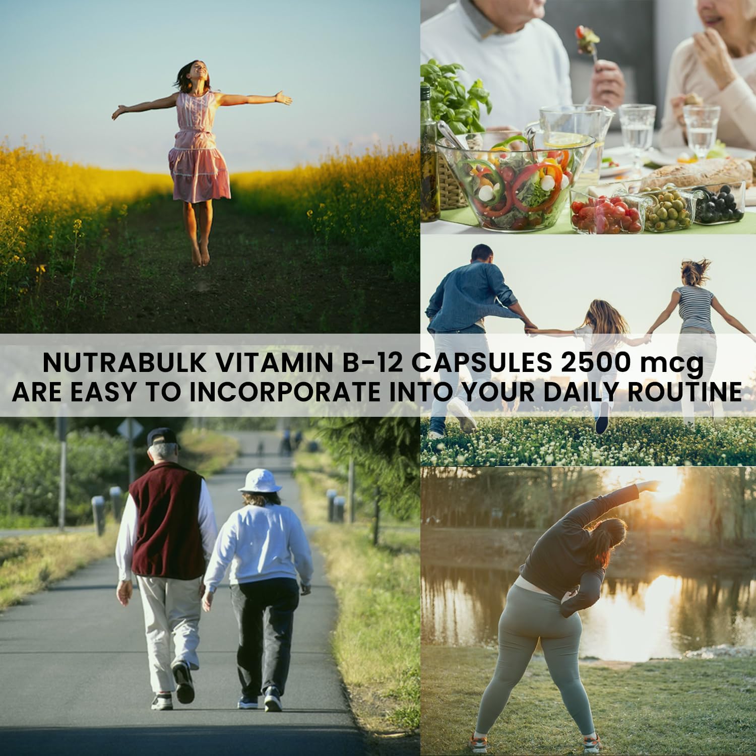 Suplemento NutraBulk vitamina B-12 2500mcg sabor cereza
