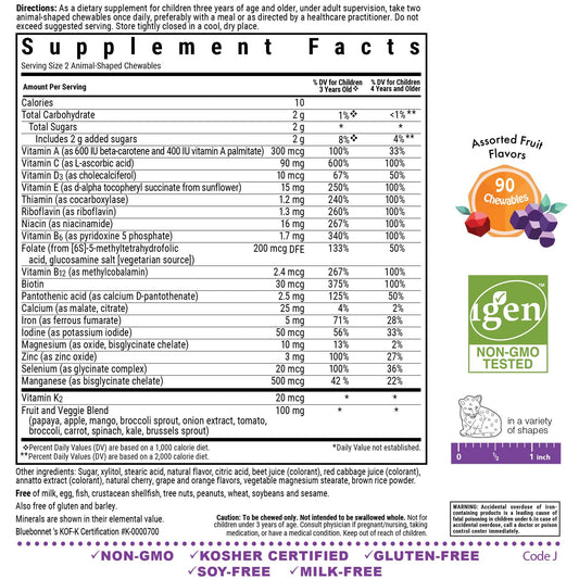 Suplemento nutricional Bluebonnet con vitaminas C, D3