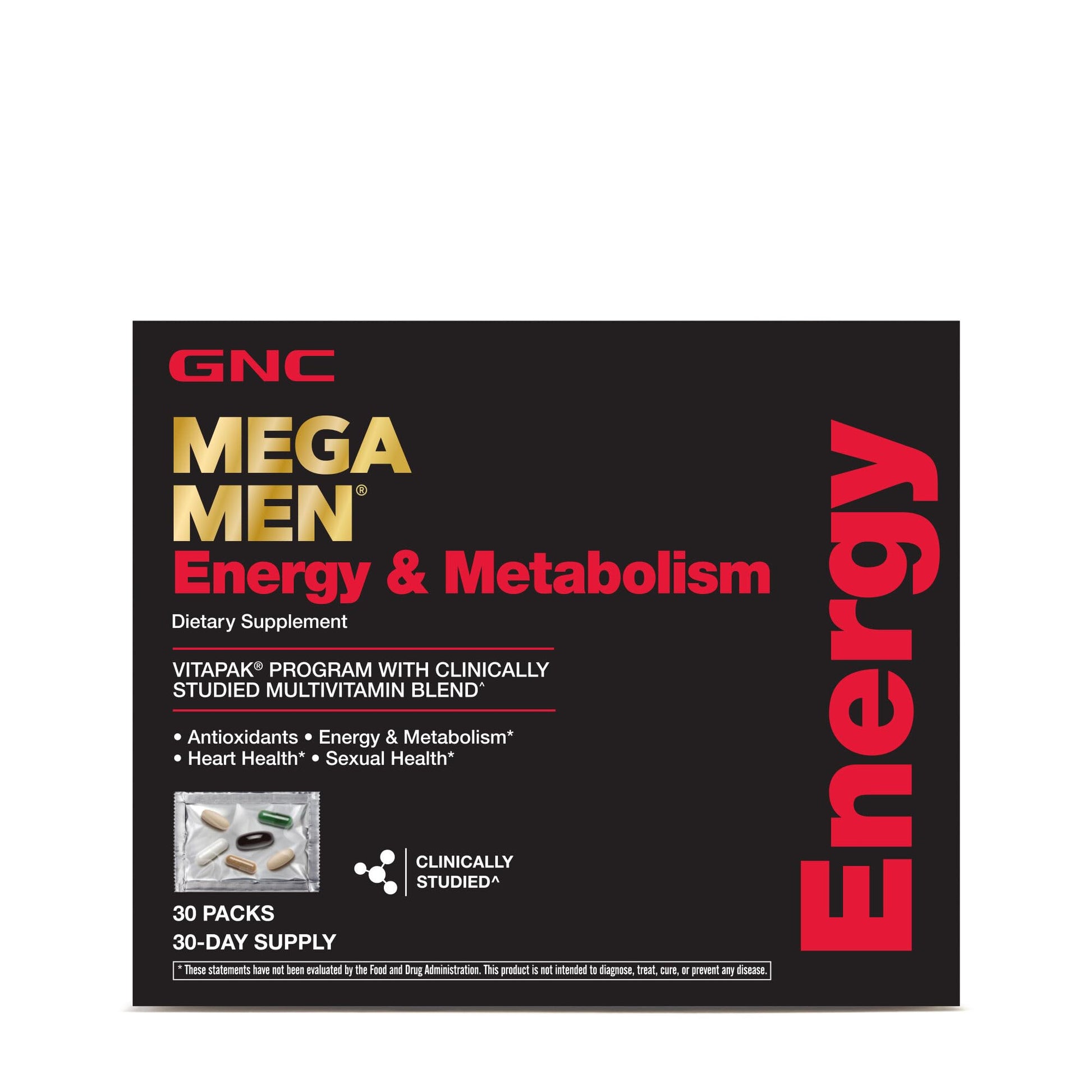 GNC Mega Men Energy suplemento nutricional