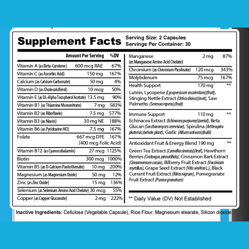 Suplemento nutricional Staver Health en cápsulas