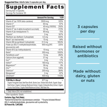 Suplemento nutricional con vitaminas y minerales