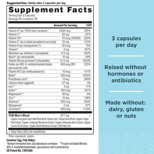 Suplemento nutricional con vitaminas y minerales