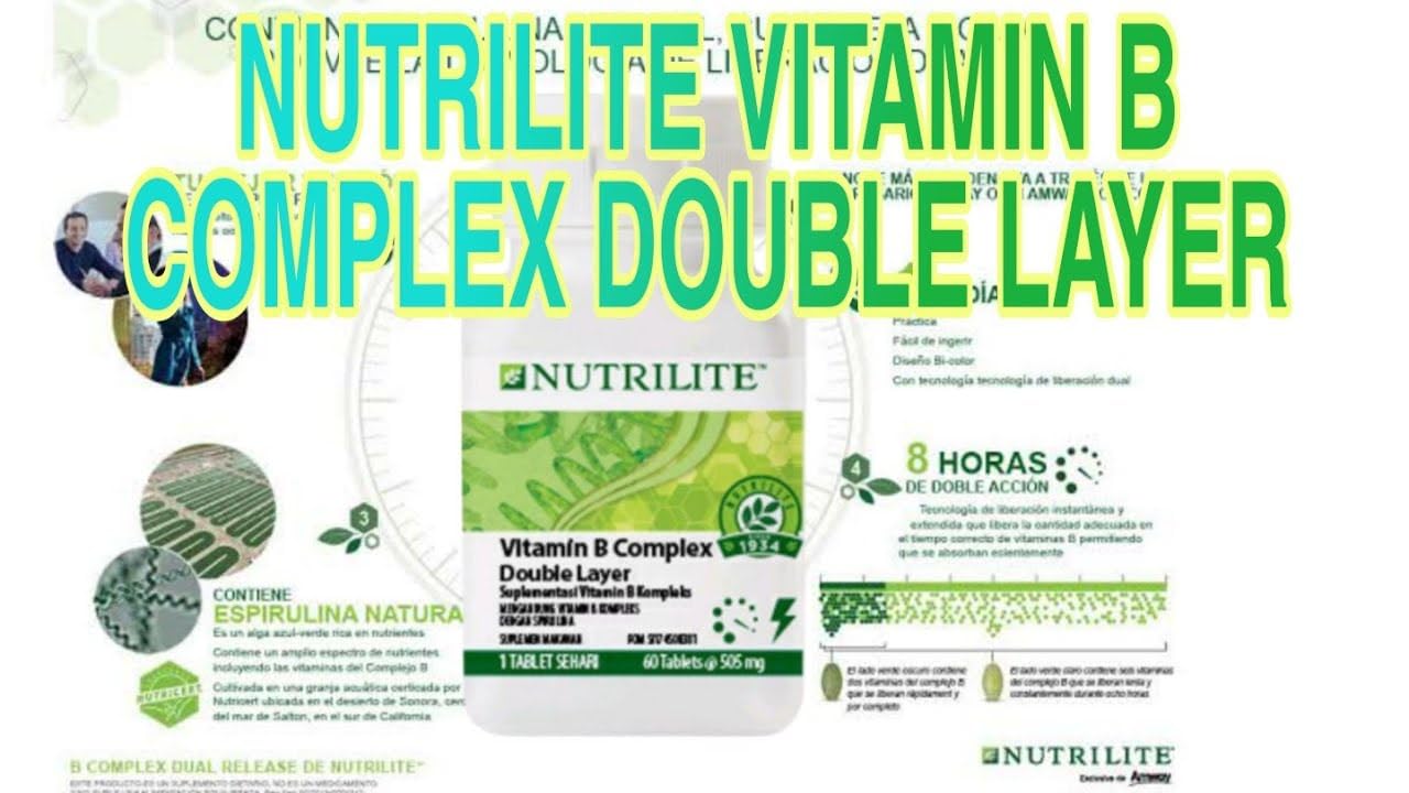 Suplemento Nutrilite vitamina B doble acción para energía y visión