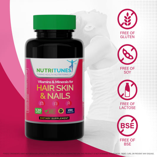Suplemento Nutritunes cápsulas blandas para cabello piel uñas