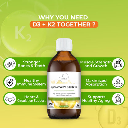 Suplemento nutrixpro líquido vitamina D3 y K2 presentación 300 ml