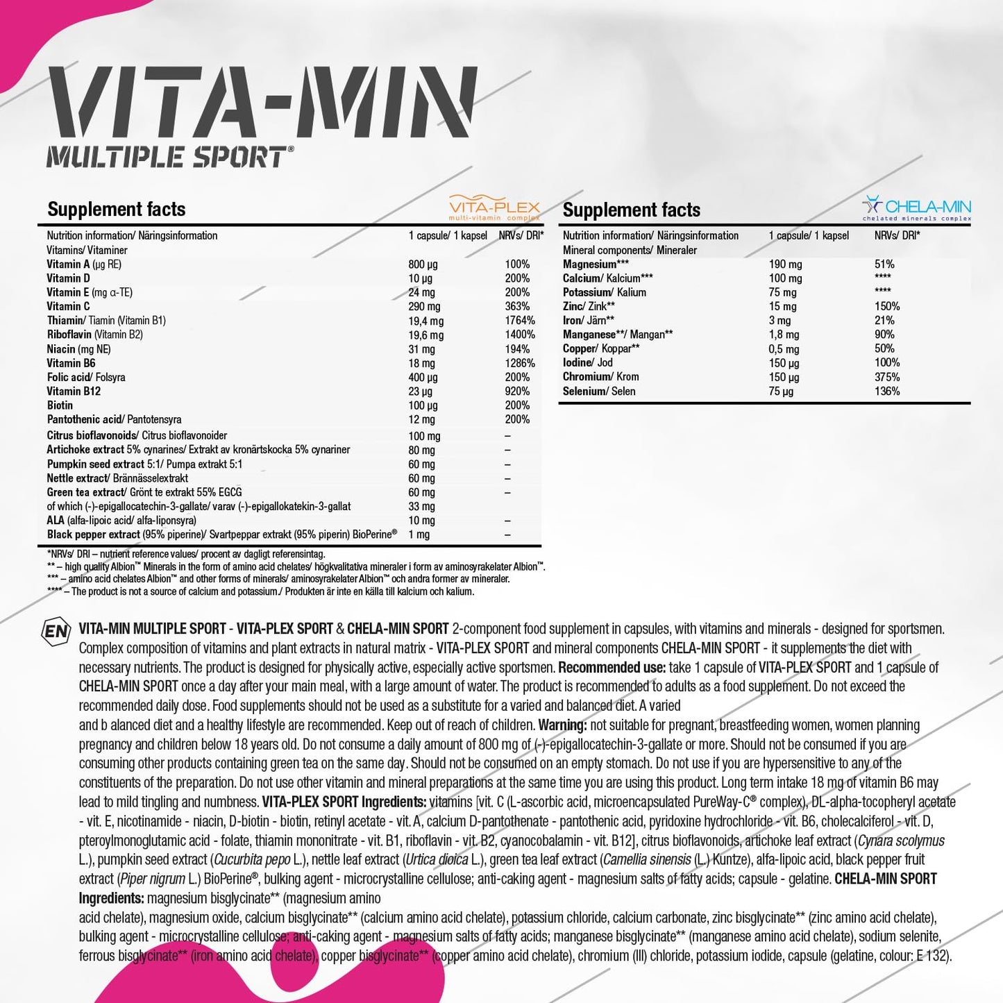 Suplemento Olimp Vita-Min en caja blanca
