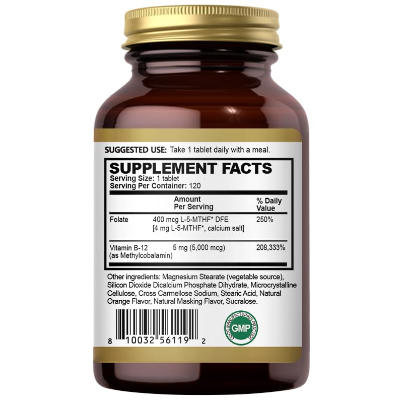 suplemento oppuland vitamina b12 metilada con folato sabor naranja