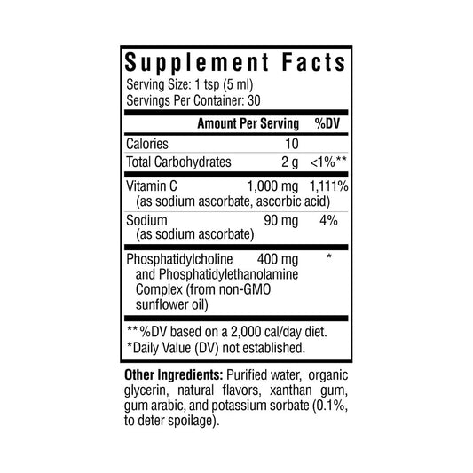 Suplemento Optimal vitamina C liposomal sin soja ni OMG
