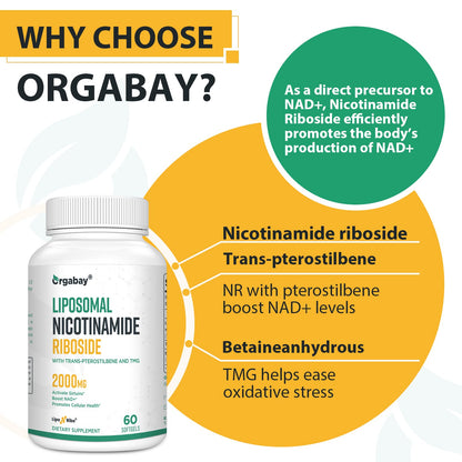 Suplemento orgabay liposomal para función celular y energía