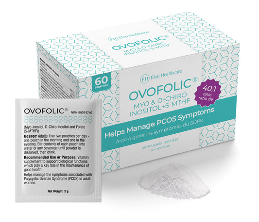 Suplemento Ovofolic con inositol para salud ovárica