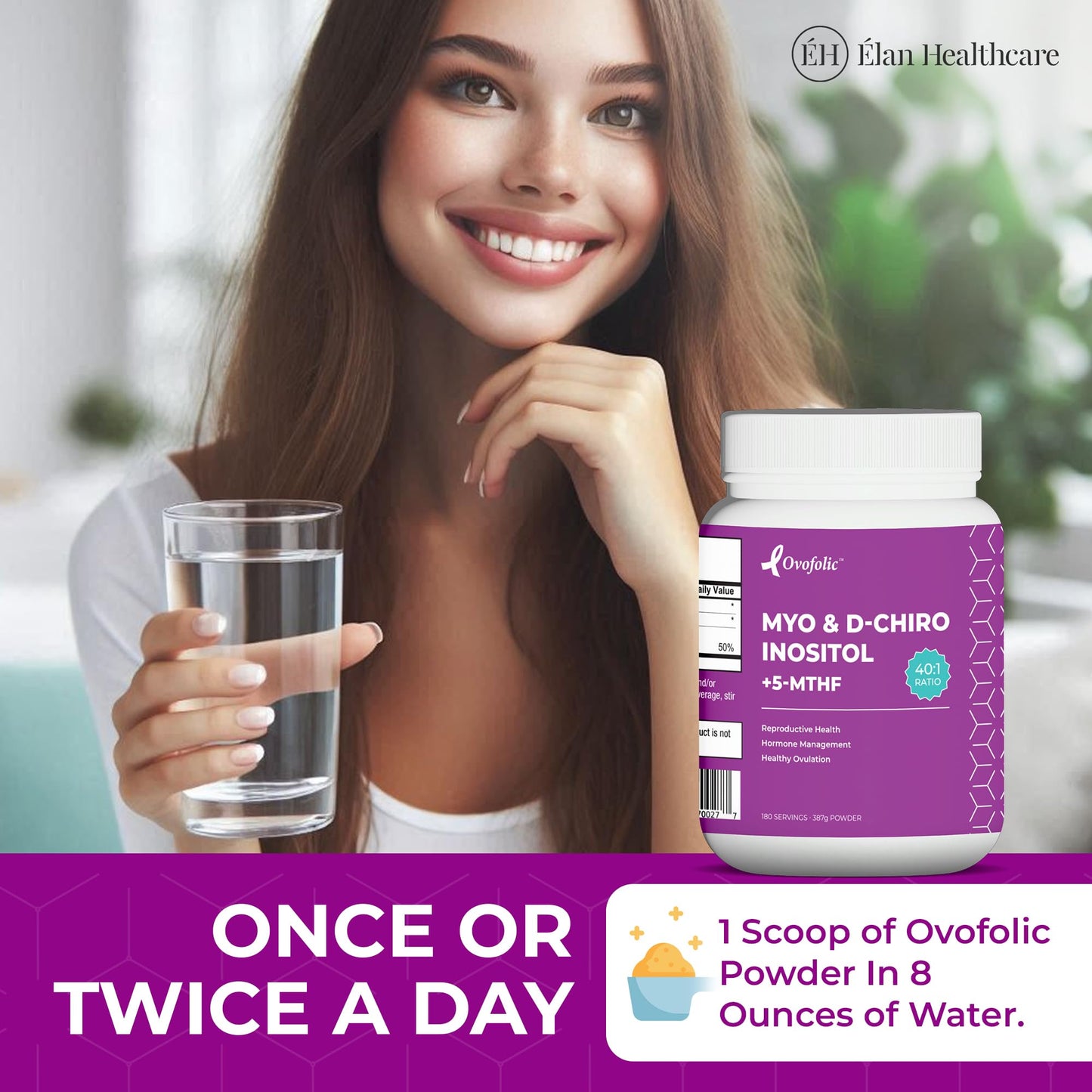 Suplemento Ovofolic etiqueta nutricional