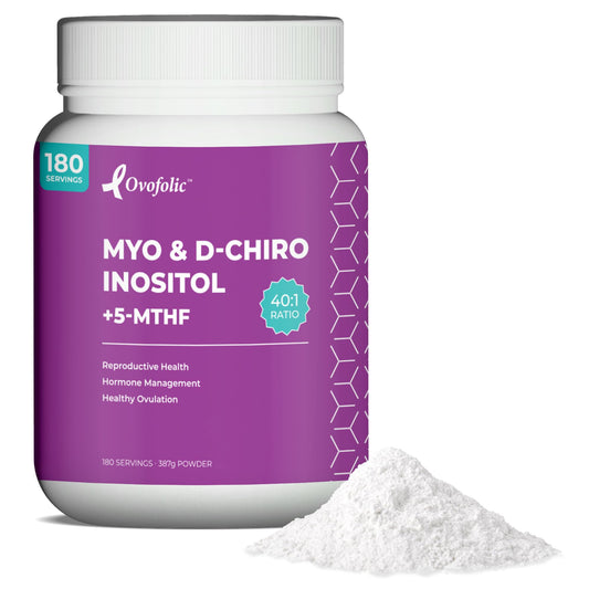 Suplemento Ovofolic Inositol en tarro de 387 gramos