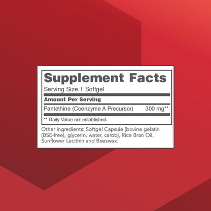 Suplemento pantetina 300mg detalle cápsulas blandas