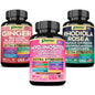 Botellas del suplemento Parrox Myo Inositol con jengibre y rhodiola