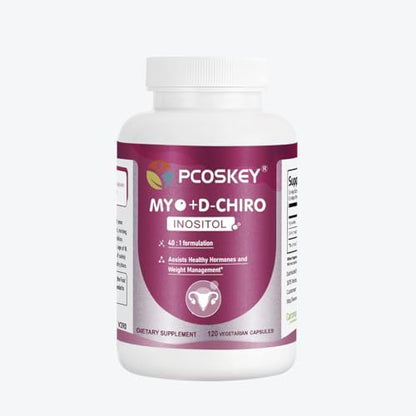 Suplemento pcoskey Myo-Inositol y D-Chiro Inositol para mujeres